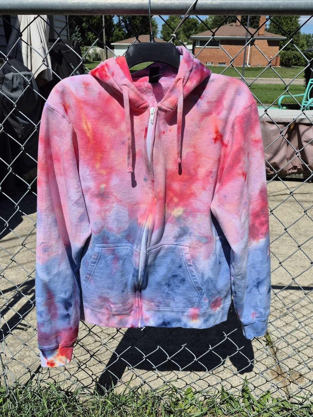 Tie Dye Zip Hoodie - Medium